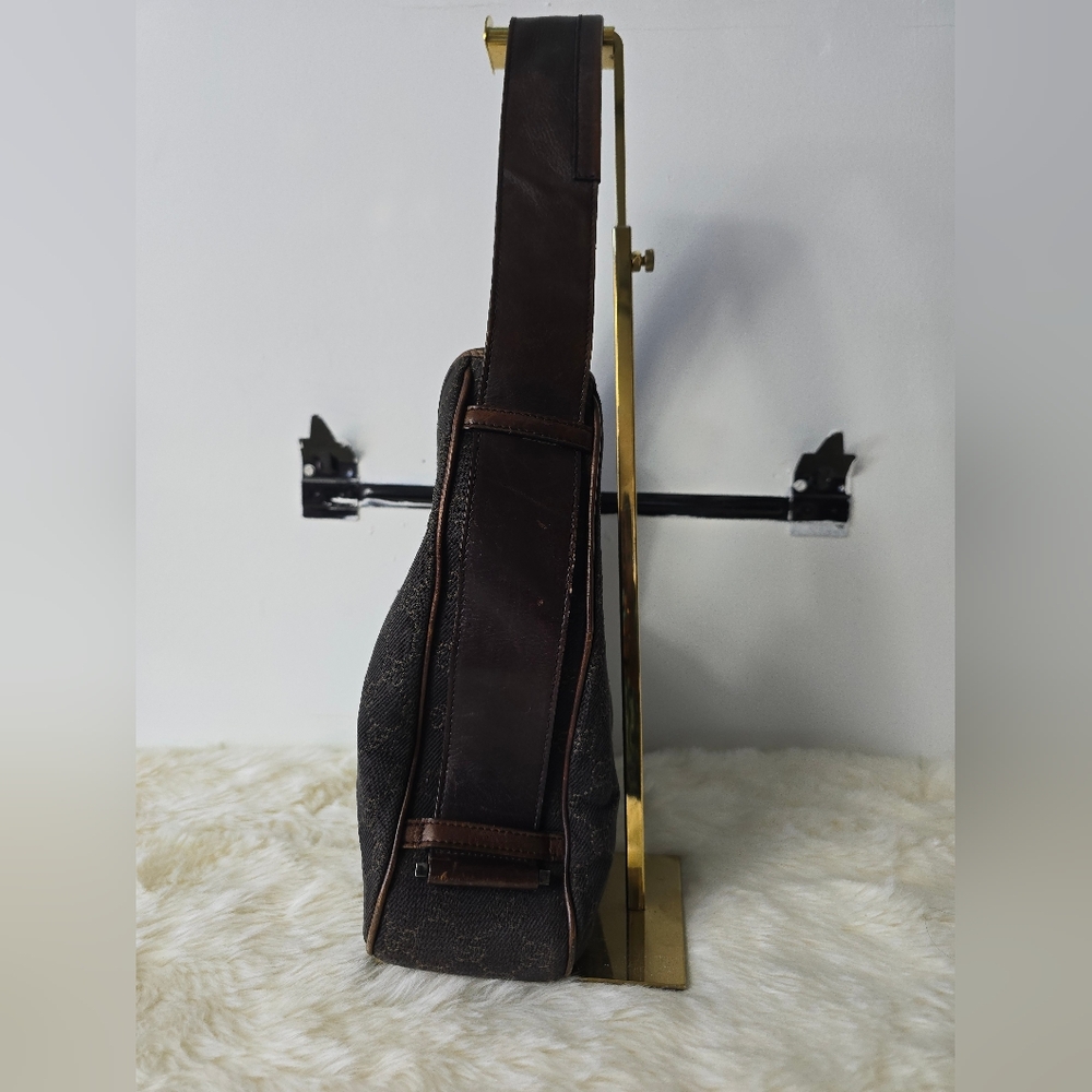 Gucci Hobo Leather/ Canvas  Handbag - Picture 8 of 14